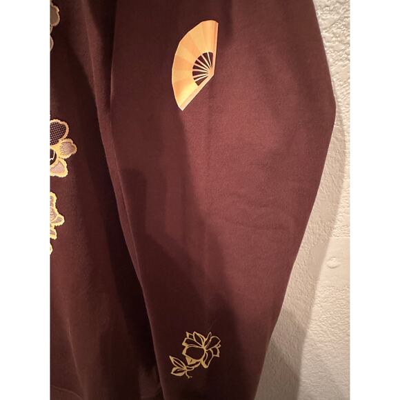 NWT Disney BDR Samii Ryan Mulan Tonal Brown Appliqué Icons Crewneck Sweatshirt L - Picture 4 of 8